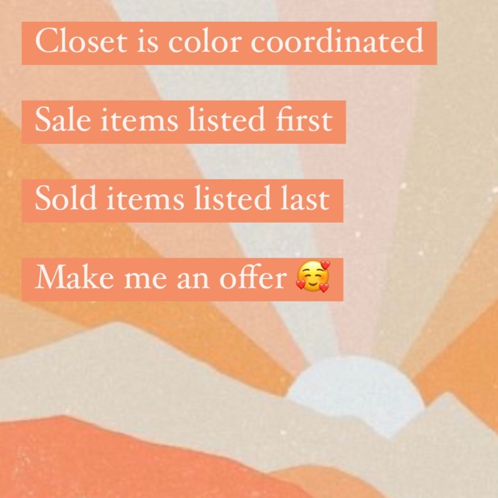 Love the item? Make me an offer :)